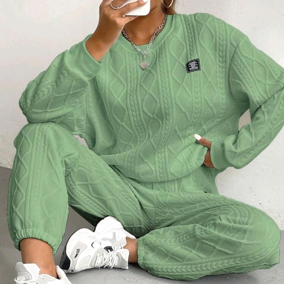 Tops - Women'S Solid Color Casual 2-Piece Set